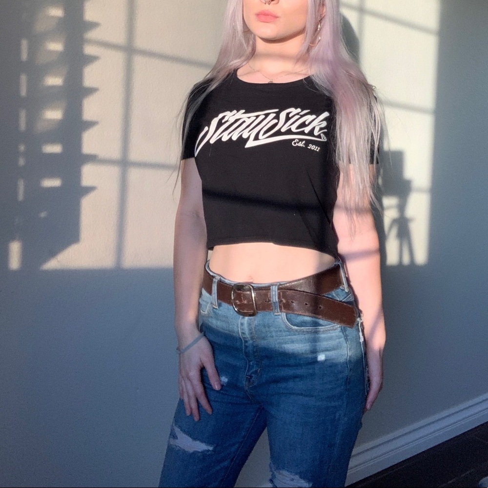 Stay Sick Attila crop top